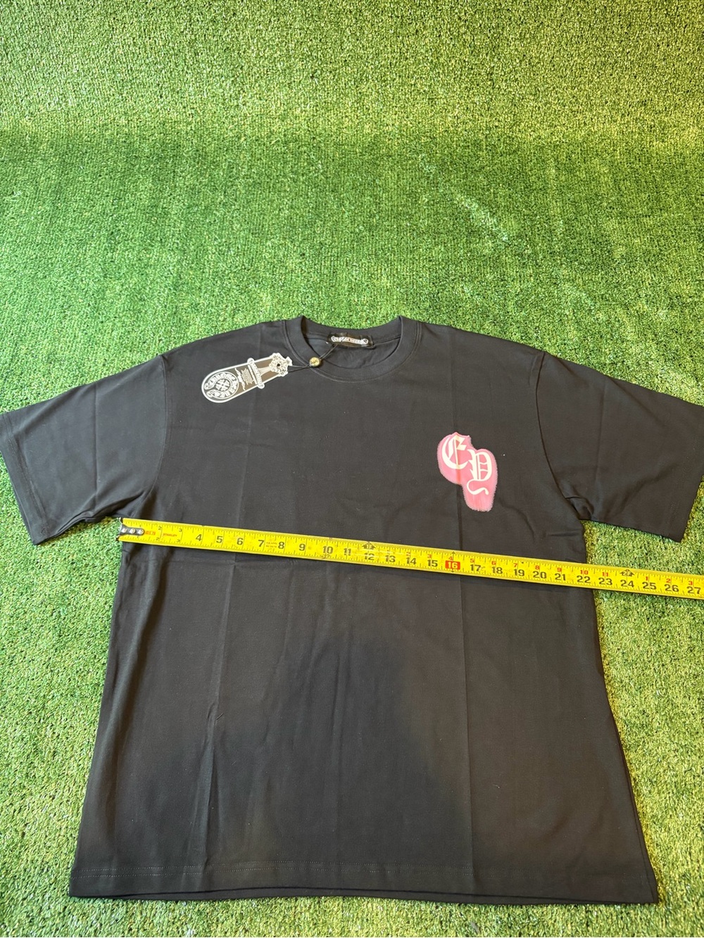Chrome Hearts Black T‑Shirt with White Logo Tag - Picture 5 of 7